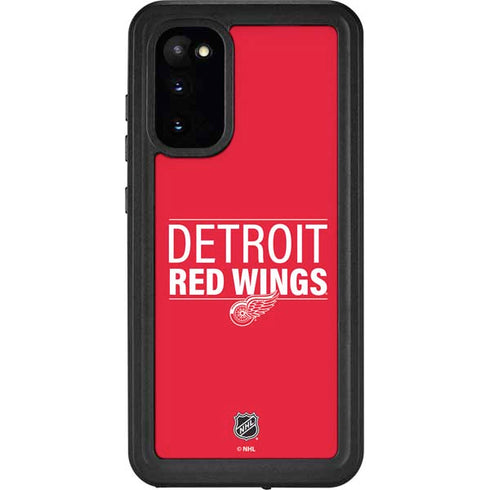 NHL Detroit Red Wings Lineup Galaxy S20 Waterproof Case