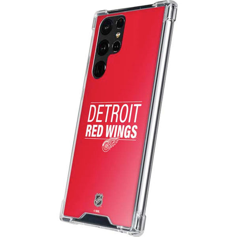 NHL Detroit Red Wings Lineup Galaxy S22 Ultra Clear Case