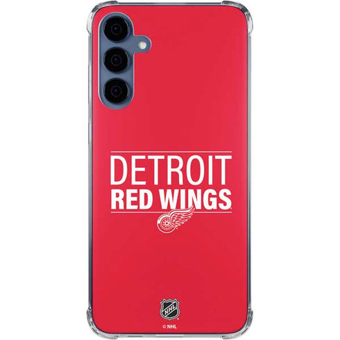 NHL Detroit Red Wings Lineup Galaxy S24 Clear Case