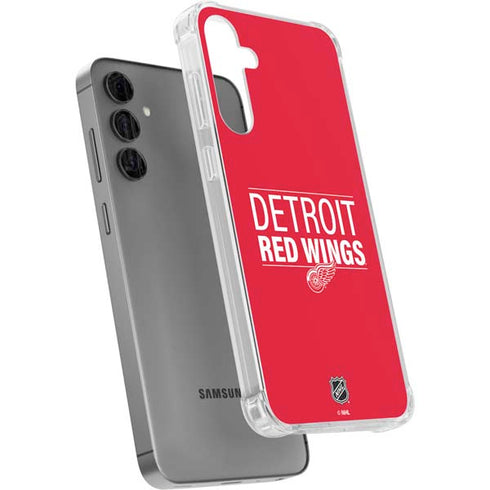 NHL Detroit Red Wings Lineup Galaxy S24 Plus Clear Case