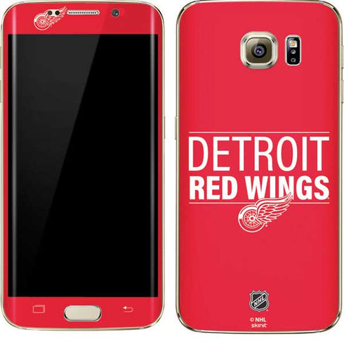 NHL Detroit Red Wings Lineup Galaxy S7 Edge Skin