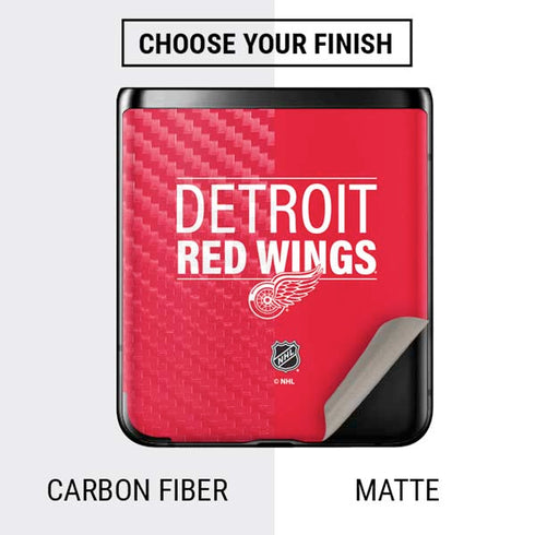 NHL Detroit Red Wings Lineup Galaxy Z Flip Skin