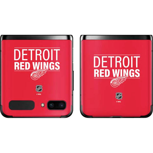 NHL Detroit Red Wings Lineup Galaxy Z Flip Skin