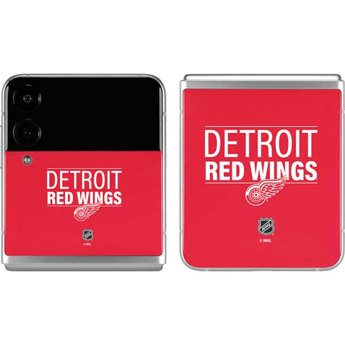 NHL Detroit Red Wings Lineup Galaxy Z Flip4 5G Skin