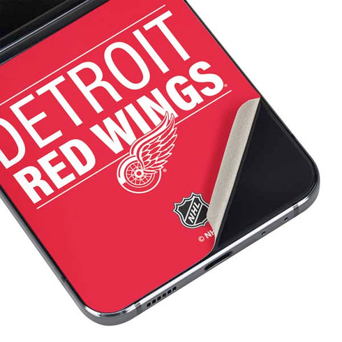 NHL Detroit Red Wings Lineup Galaxy Z Flip5 5G Skin