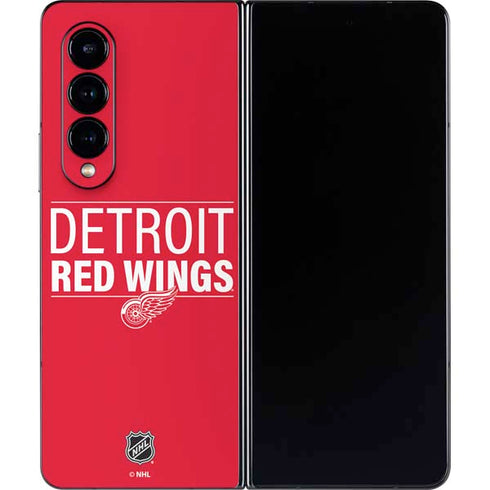 NHL Detroit Red Wings Lineup Galaxy Z Fold4 5G Skin
