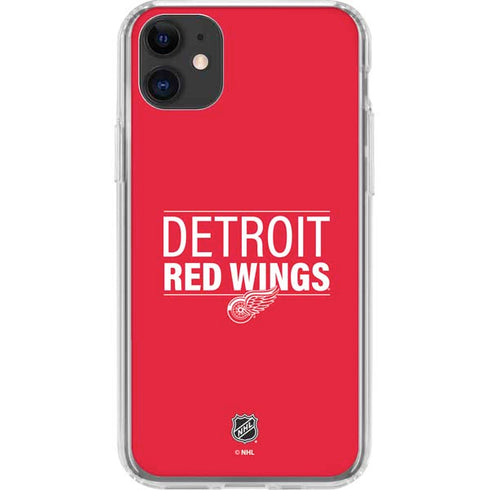 NHL Detroit Red Wings Lineup iPhone 11 Clear Case