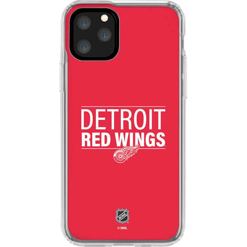 NHL Detroit Red Wings Lineup iPhone 11 Pro Clear Case