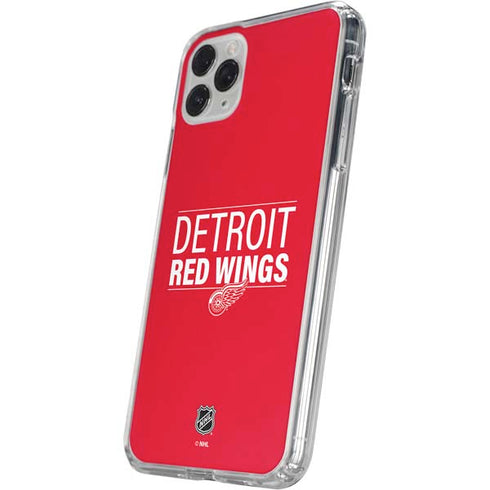 NHL Detroit Red Wings Lineup iPhone 11 Pro Clear Case