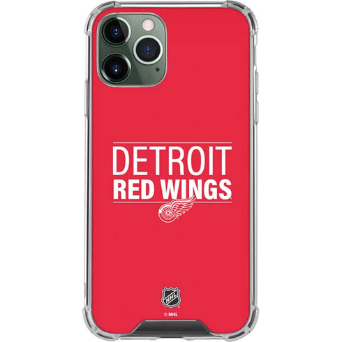 NHL Detroit Red Wings Lineup iPhone 11 Pro Max Clear Case