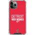 NHL Detroit Red Wings Lineup iPhone 11 Pro Max Clear Case
