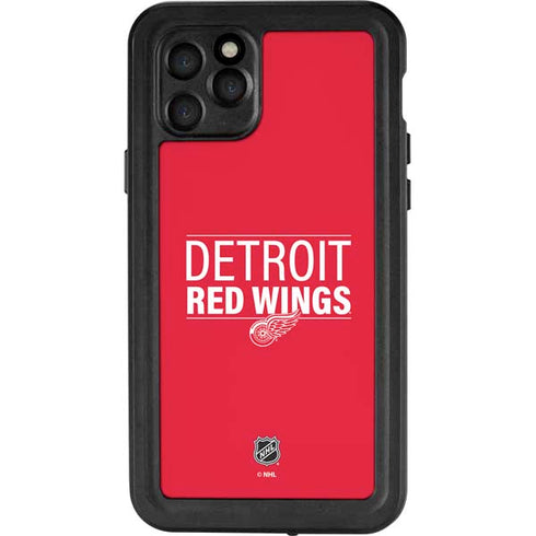 NHL Detroit Red Wings Lineup iPhone 11 Pro Waterproof Case