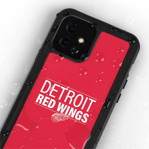 NHL Detroit Red Wings Lineup iPhone 12 Mini Waterproof Case