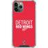 NHL Detroit Red Wings Lineup iPhone 12 Pro Clear Case