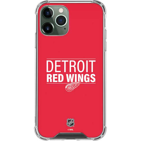NHL Detroit Red Wings Lineup iPhone 12 Pro Max Clear Case