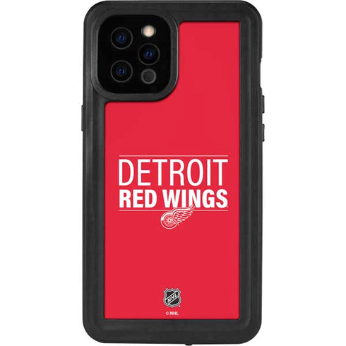 NHL Detroit Red Wings Lineup iPhone 12 Pro Max Waterproof Case