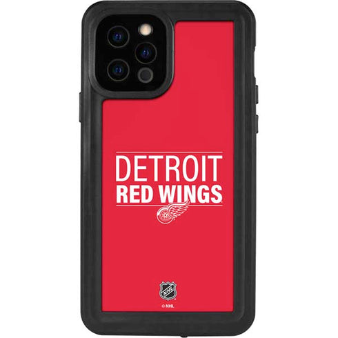NHL Detroit Red Wings Lineup iPhone 12 Pro Waterproof Case