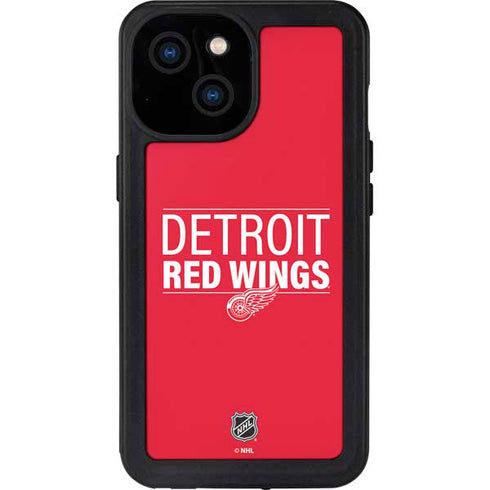 NHL Detroit Red Wings Lineup iPhone 13 Mini Waterproof Case