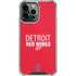 NHL Detroit Red Wings Lineup iPhone 13 Pro Max Clear Case