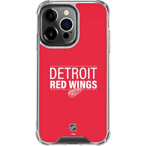 NHL Detroit Red Wings Lineup iPhone 15 Pro Clear Case