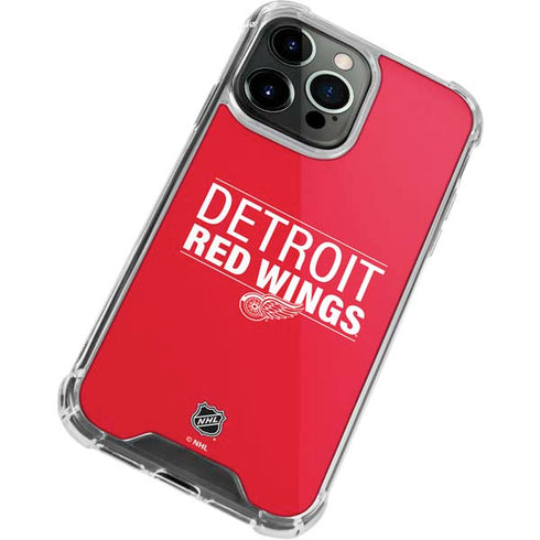NHL Detroit Red Wings Lineup iPhone 14 Pro Clear Case