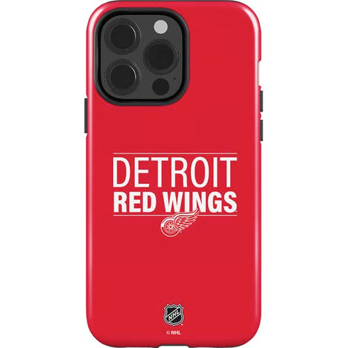 NHL Detroit Red Wings Lineup iPhone 15 Pro Impact Case