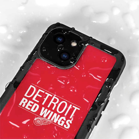 NHL Detroit Red Wings Lineup iPhone 15 Waterproof Case