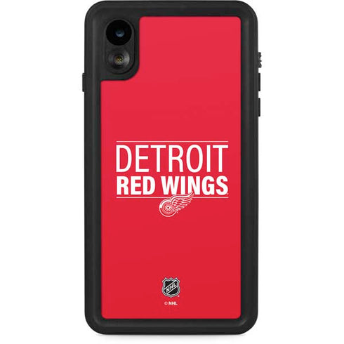 NHL Detroit Red Wings Lineup iPhone XR Waterproof Case