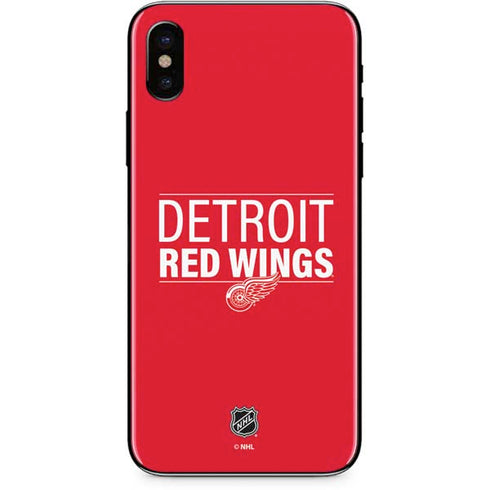 NHL Detroit Red Wings Lineup iPhone XS Skin