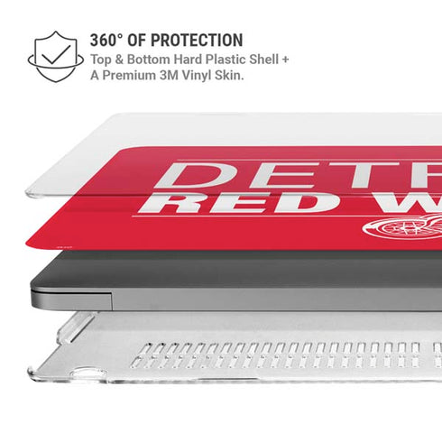 NHL Detroit Red Wings Lineup MacBook Pro 16in (2021-25) Case plus Skin