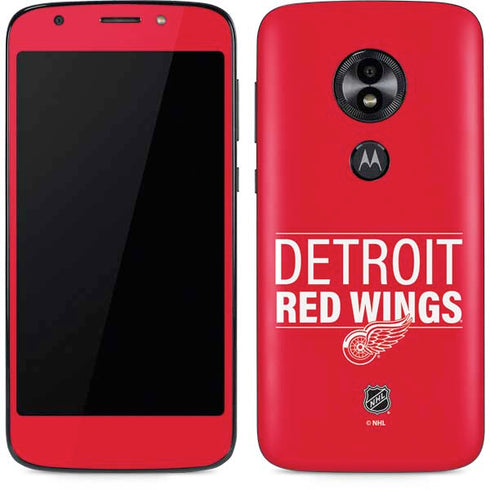NHL Detroit Red Wings Lineup Moto E5 Play Skin