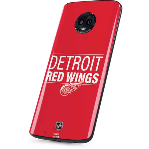 NHL Detroit Red Wings Lineup Moto G6 Skin