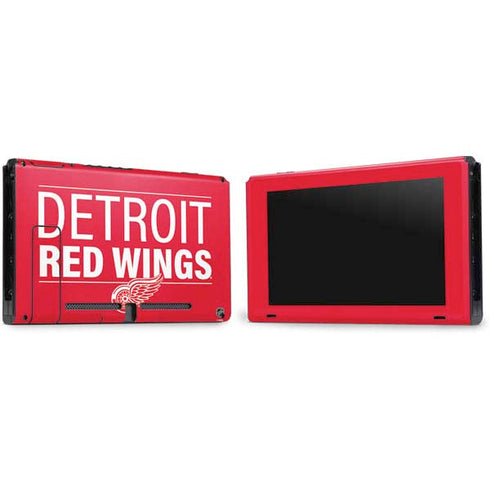 NHL Detroit Red Wings Lineup Nintendo Switch Bundle Skin