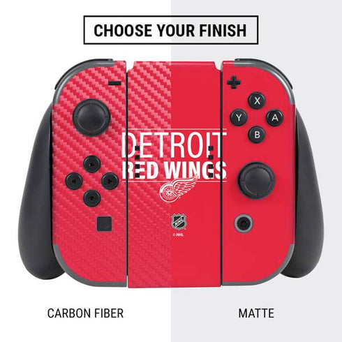 NHL Detroit Red Wings Lineup Nintendo Switch Bundle Skin