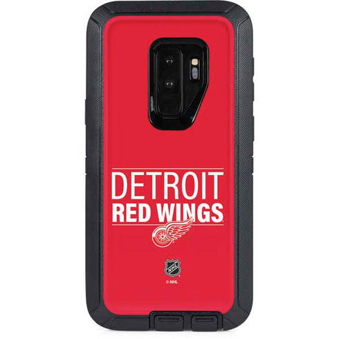 NHL Detroit Red Wings Lineup Otterbox Defender Galaxy Skin