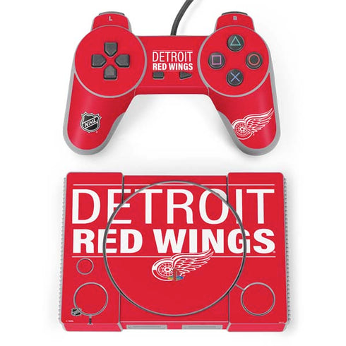 NHL Detroit Red Wings Lineup PlayStation Classic Bundle Skin
