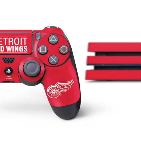 NHL Detroit Red Wings Lineup PS4 Pro Bundle Skin