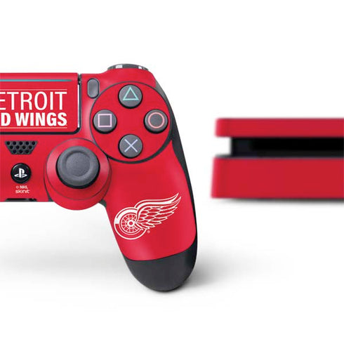 NHL Detroit Red Wings Lineup PS4 Slim Bundle Skin