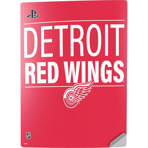NHL Detroit Red Wings Lineup PS5 Digital Edition Console Skin