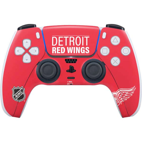 NHL Detroit Red Wings Lineup PS5 Controller Skin