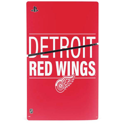 NHL Detroit Red Wings Lineup PS5 Slim Disk Bundle Skin