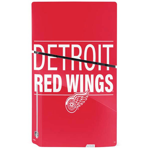NHL Detroit Red Wings Lineup PS5 Slim Disk Console Skin