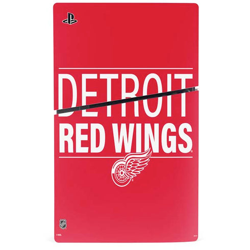NHL Detroit Red Wings Lineup PS5 Slim Digital Edition Bundle Skin
