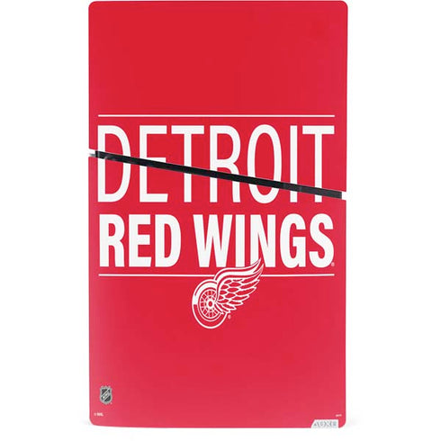 NHL Detroit Red Wings Lineup PS5 Slim Digital Edition Console Skin