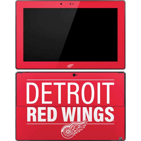 NHL Detroit Red Wings Lineup Surface Pro Tablet Skin