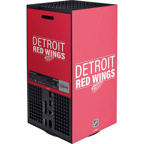 NHL Detroit Red Wings Lineup Xbox Series X Console Skin