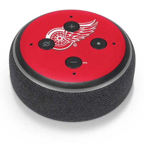 NHL Detroit Red Wings Solid Background Amazon Echo Dot Skin