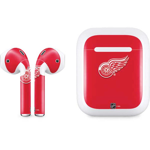 NHL Detroit Red Wings Solid Background Apple AirPods Skin