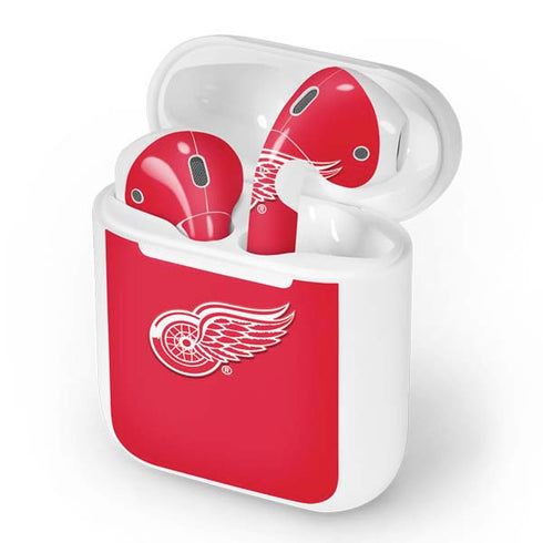 NHL Detroit Red Wings Solid Background Apple AirPods Skin