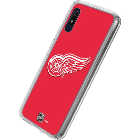 NHL Detroit Red Wings Solid Background Galaxy A10e Clear Case